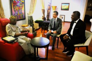 Chief Obasanjo, Mr. Suzuki and Dr Godwin Chief Obasanjo, Mr. Suzuki and Dr Godwin