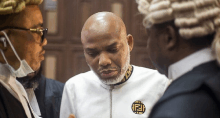Nnamdi Kanu in court