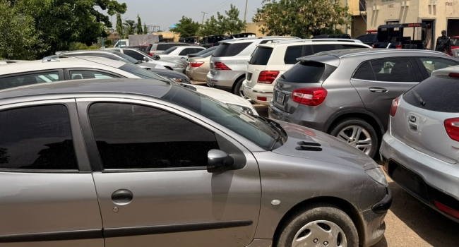Kano Police Seize 72 Vehicles Over Covered Number Plates police kano